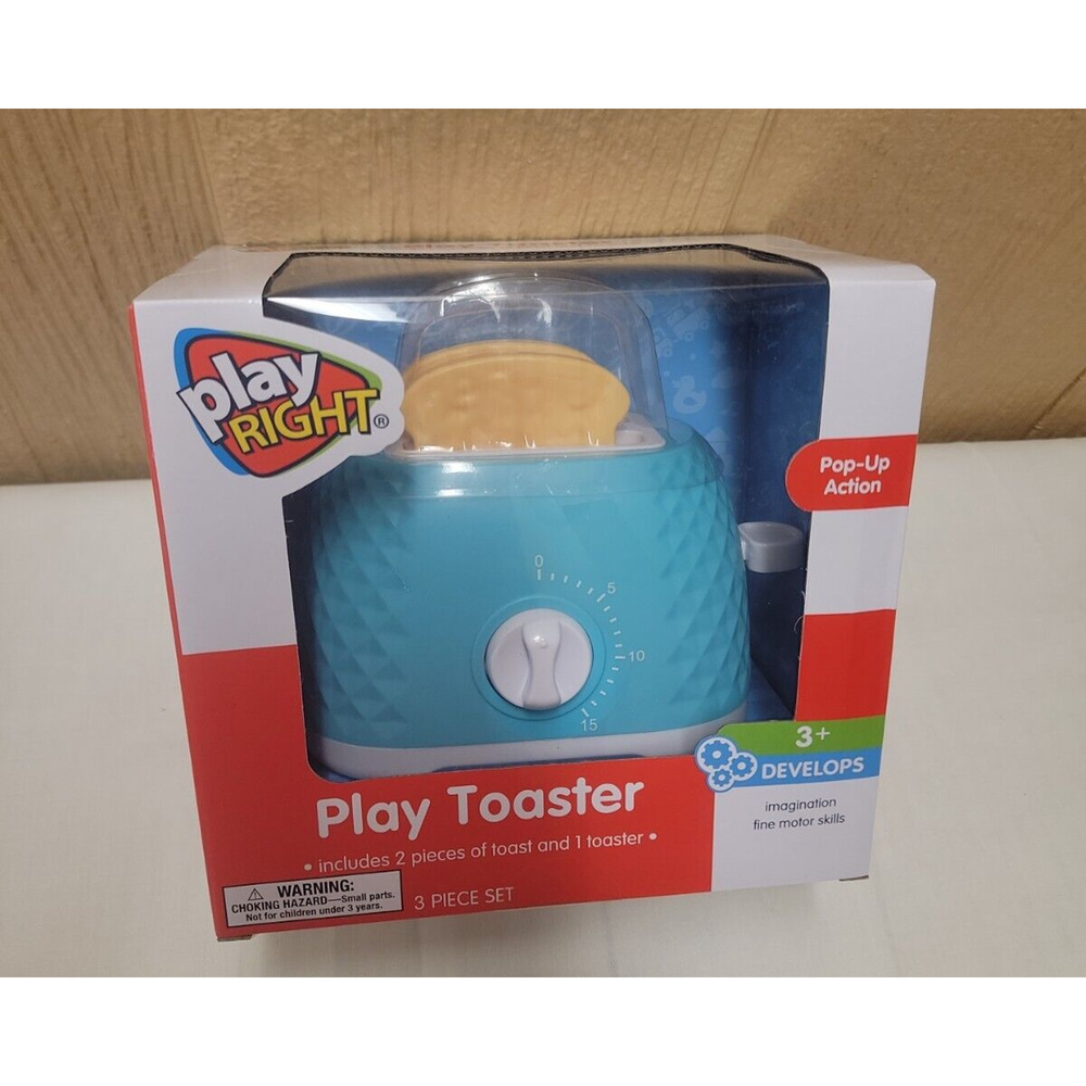 Play Right Play Toaster Pop-Up Action Imagination Fine Motor Skills